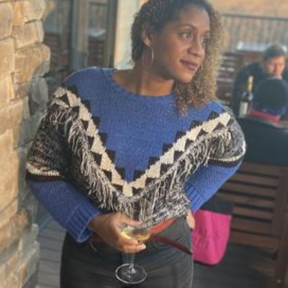 Anthropologie Miska Fringed Sweater new with tag - Picture 6 of 9